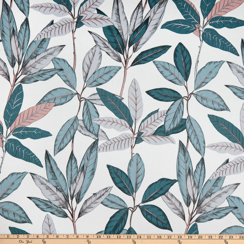 Sauge STOF France Ficus Satin Sauge | Medium Weight Satin Fabric | Home Decor Fabric | 55" Wide