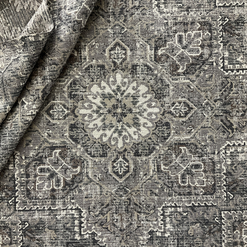 Swavelle Riggs Woven Chenille Slate | Home Decor Fabric | 56.5" Wide