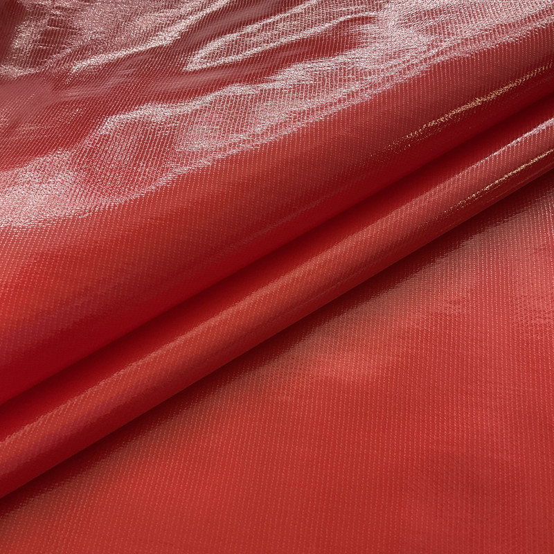 Oil Cloth Solid Red | Heavyweight Oilcloth Fabric | Home Decor Fabric | 47" Wide