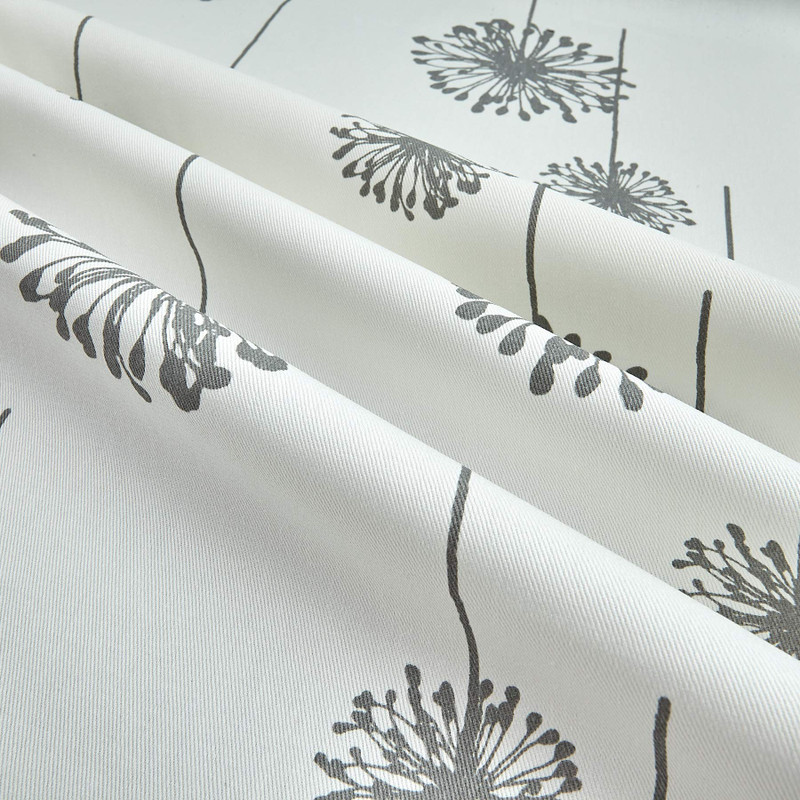 Premier Prints Dandelion Twill White/Storm | Lightweight Twill Fabric | Home Decor Fabric | 54" Wide