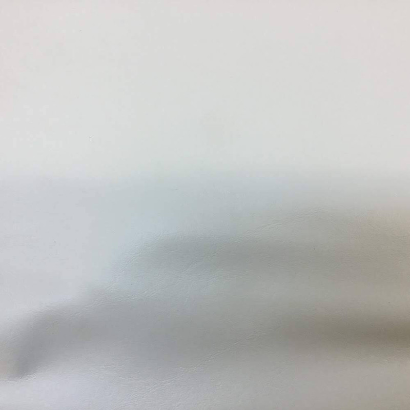0.9 Yard Piece of Ivory Off White Faux Leather Vinyl Upholstery Fabric | 54 Wide | By the Yard
