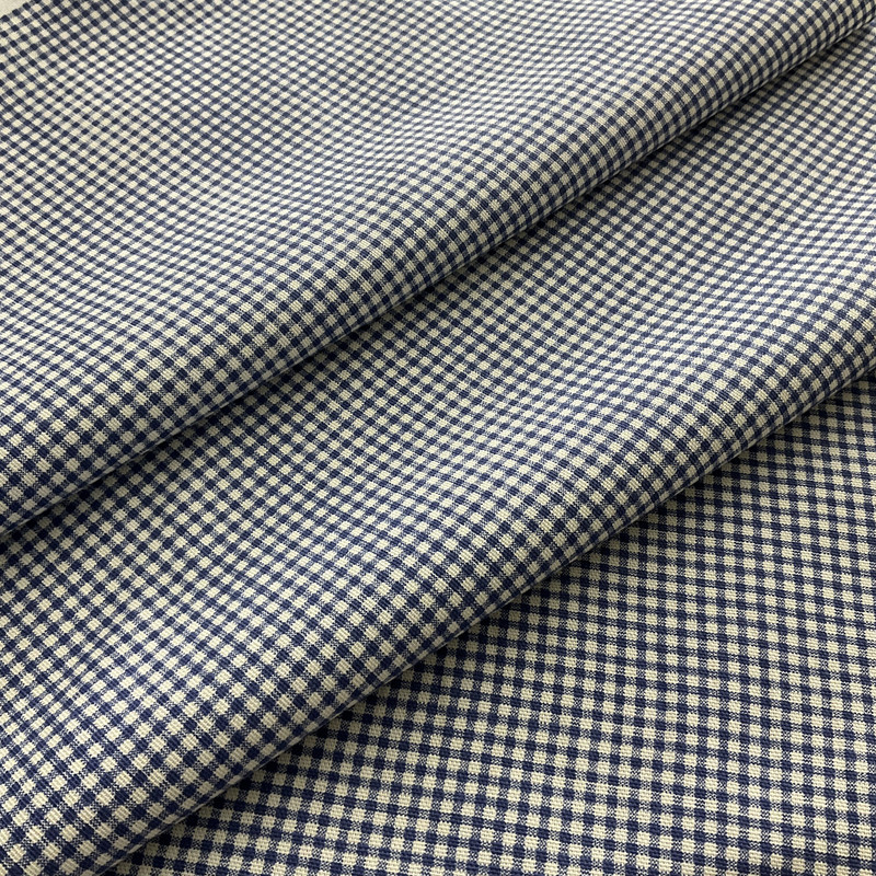 Magnolia Home Fashions Blue Micro Check | Home Decor Fabric | Medium Weight | 54" Wide | By The Yard