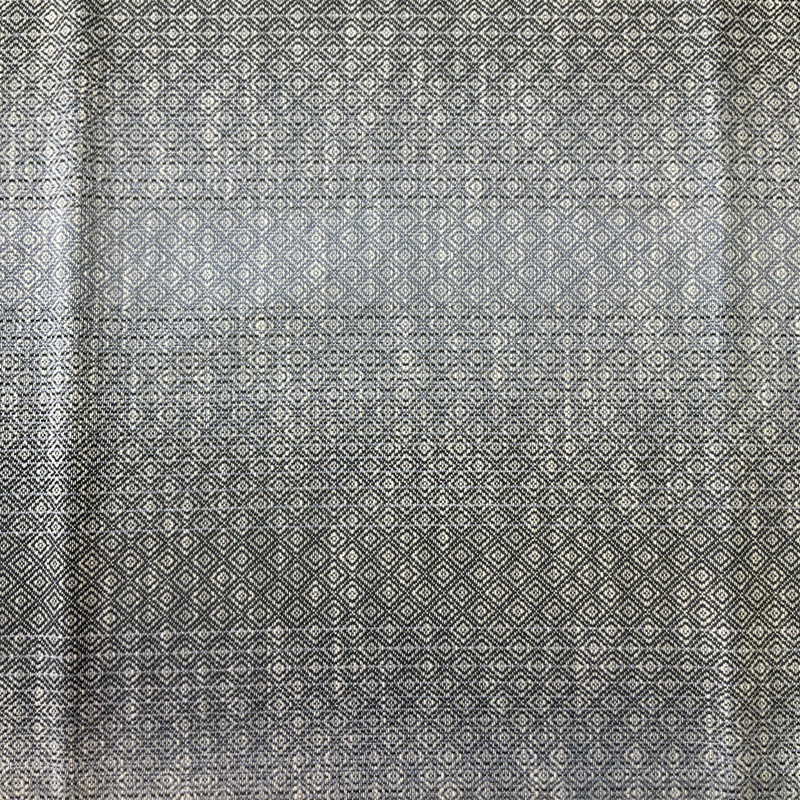 Diamond Weave in Charcoal Grey / Sky Blue / White | Upholstery Fabric | Heavy Weight | 54" Wide | By the Yard