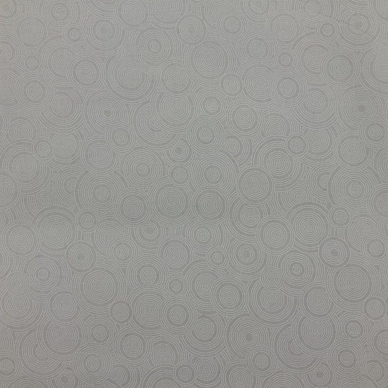 Tone on Tone White Circles | 108" Wide | Indoor Drapery Fabric | Lightweight