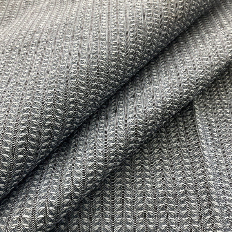 Blue Textured Stripe | Home Decor Fabric | 54" Wide | By The Yard