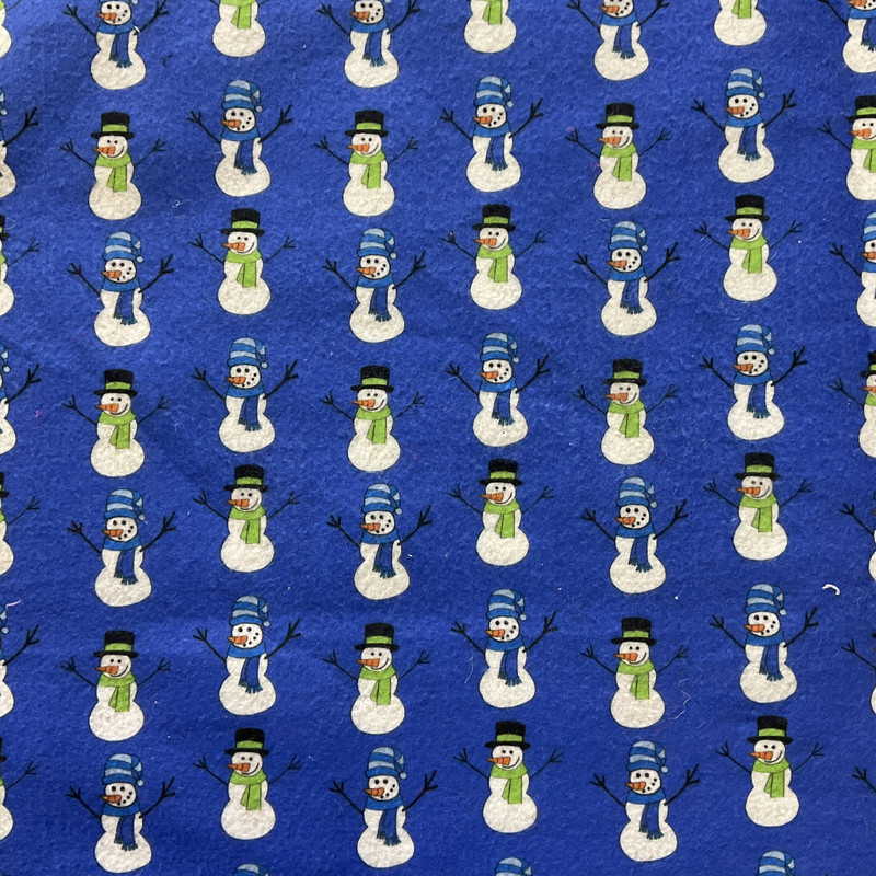 Printed Snowman Felt | Craft Fabric