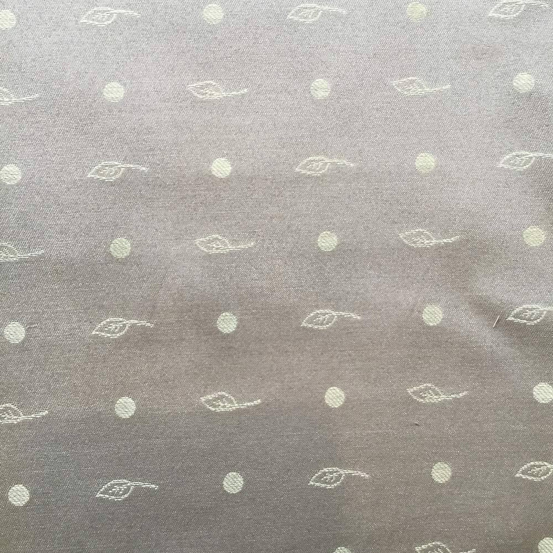 5 Yard Piece of Leaves and Dots in Tan | Upholstery / Home Decor Fabric | 54" Wide | By the Yard