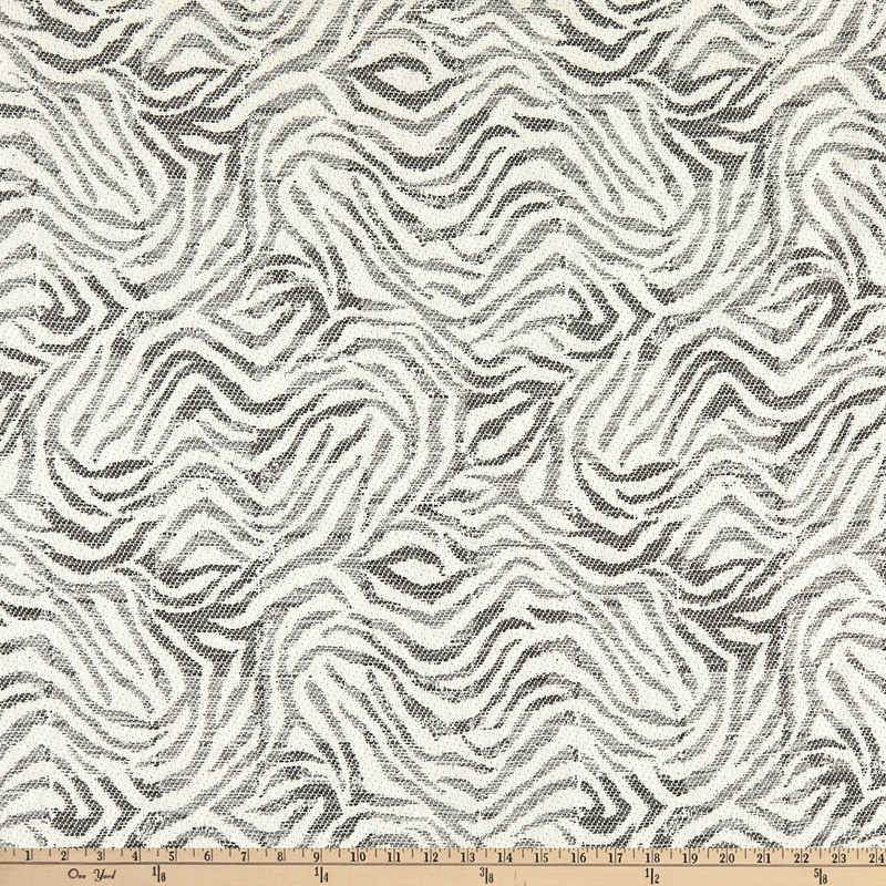 4 Yard Piece of Aluminum Sustain Performance Ellsworth Jacquard Aluminum | Very Heavyweight Jacquard Fabric | Home Decor Fabric | 56" Wide