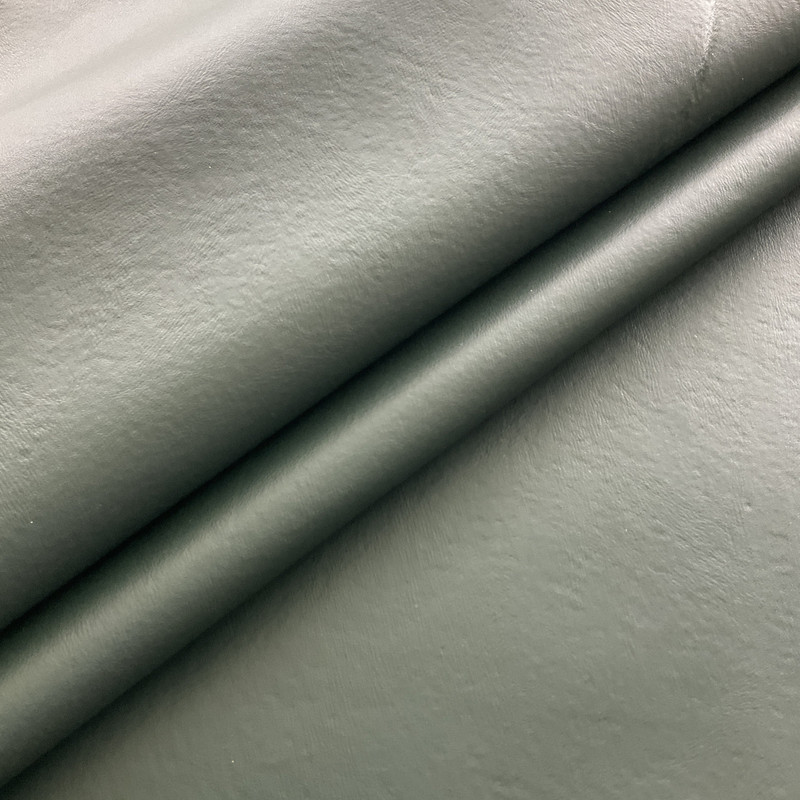 Deep Forest Green Faux Leather Fabric | Upholstery | Felt-Backed | 54" Wide | By the Yard