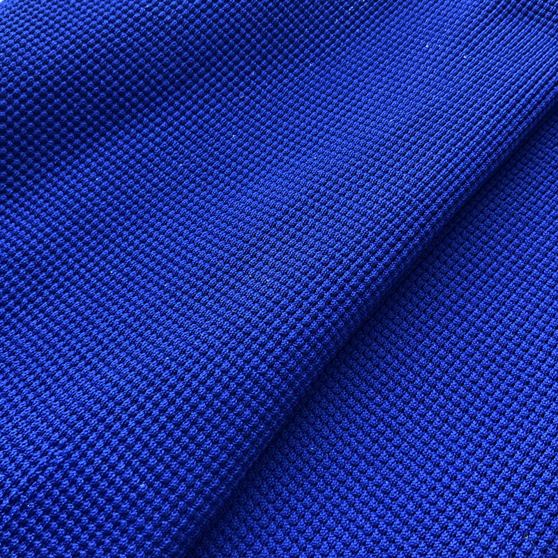 Royal Blue Solid Grid Knit  Jersey Knit Tube Fabric |  Circular | Clothing and Apparel | Medium weight | 40 " circumference | Sold by the Yard