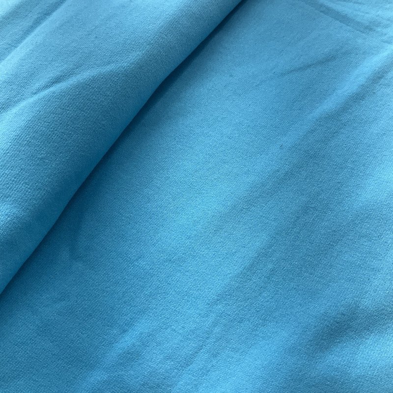 Aqua Solid Matte Jersey Knit Tube Fabric |  Circular | Clothing and Apparel | Lightweight | 60 " circumference | Sold by the Yard