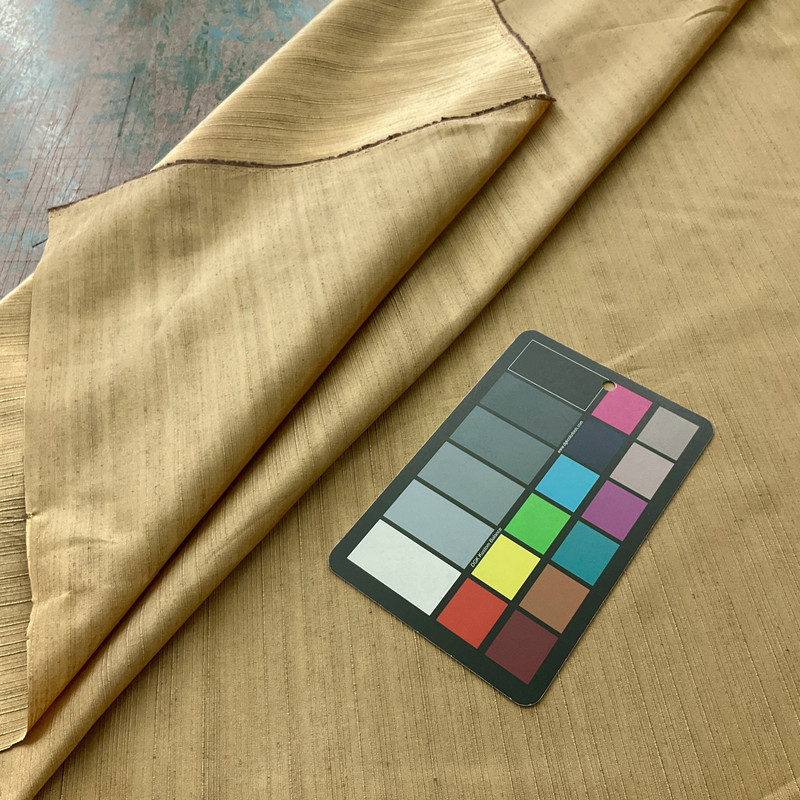 Autumn in Antique | Drapery / Upholstery Fabric | Dupioni-like Texture in Gold | Medium Weight | 54" Wide | By the Yard