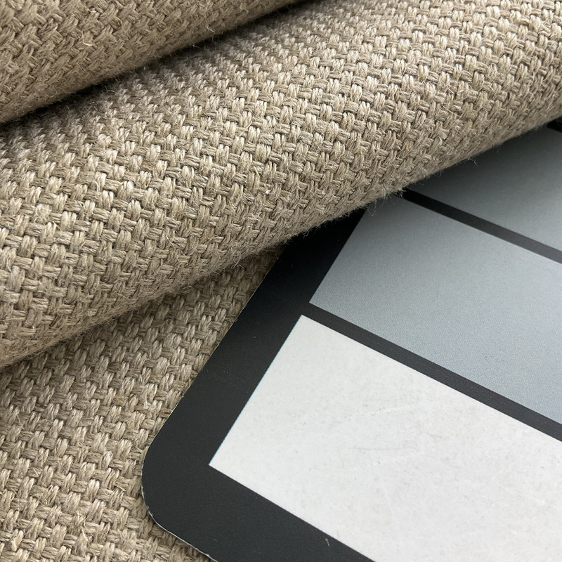 Ulster in Linen | Upholstery Fabric | Basketweave in Beige | Heavyweight | 54" Wide | By the Yard