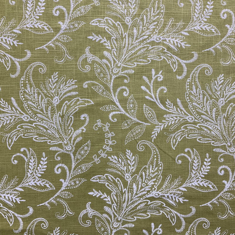 Pargo Cliffside in Pistachio  | Home Decor Fabric | Green Floral | Drapery | Swavelle Mill Creek Fabrics | 54" Wide | By The Yard