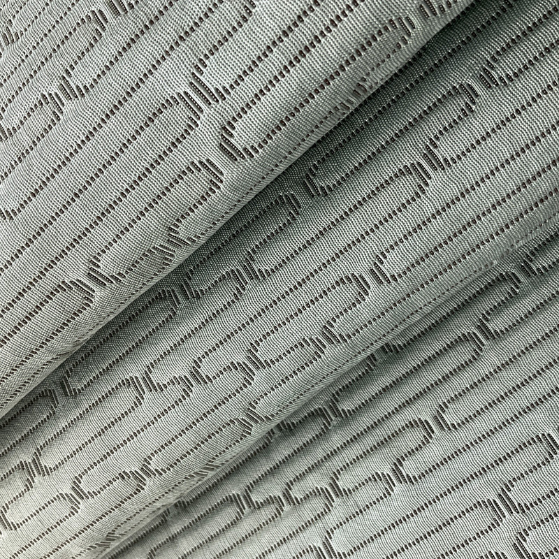 Lucky in Links | Upholstery Fabric | Mint Green Matelasse Link Design | Commercial / High Performance | 54" Wide | By the Yard