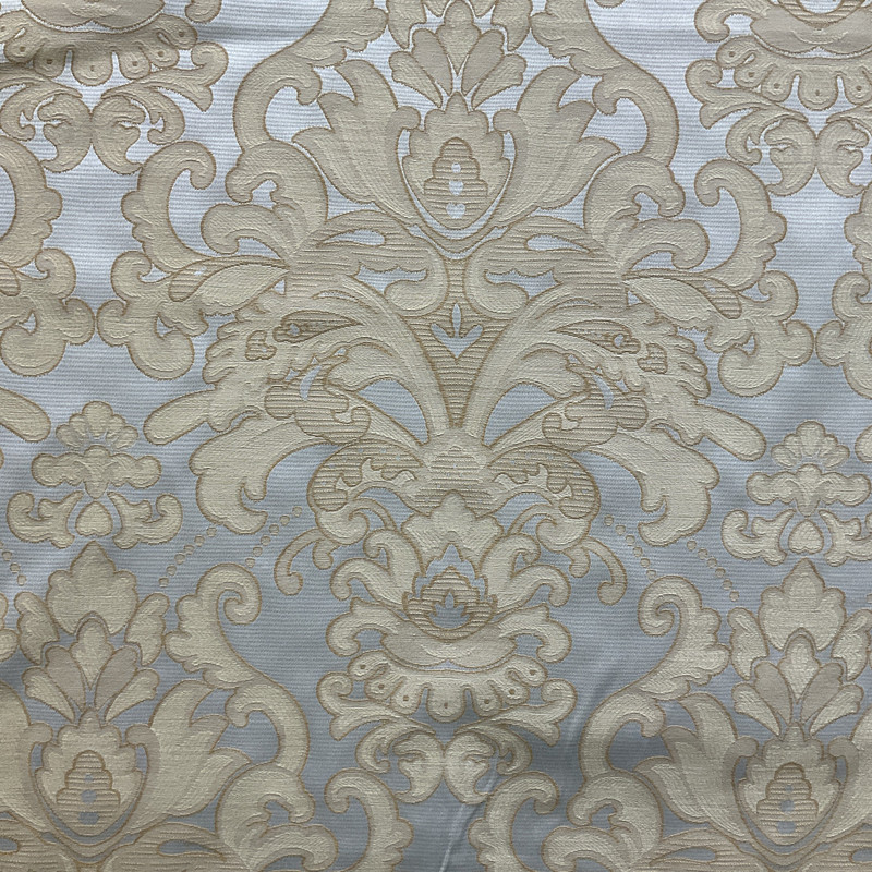 Large Scale Damask in Gold | Jacquard Upholstery Fabric | Medium Weight | 54" Wide | By The Yard