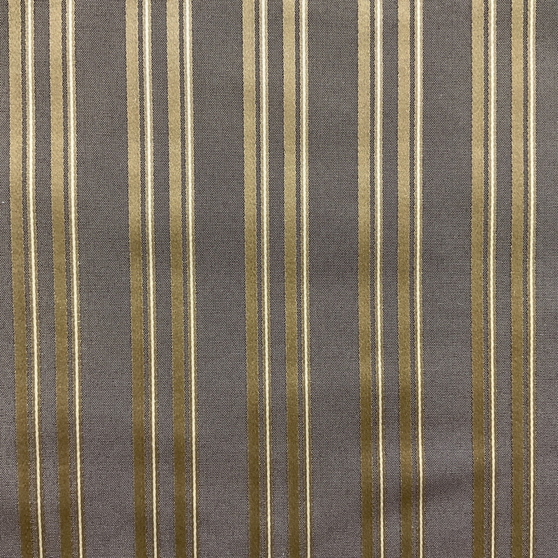 Golden Light in Brown | Drapery / Light Upholstery Fabric | Stripes in Two Tone Brown | Medium Weight | 54" Wide | By the Yard