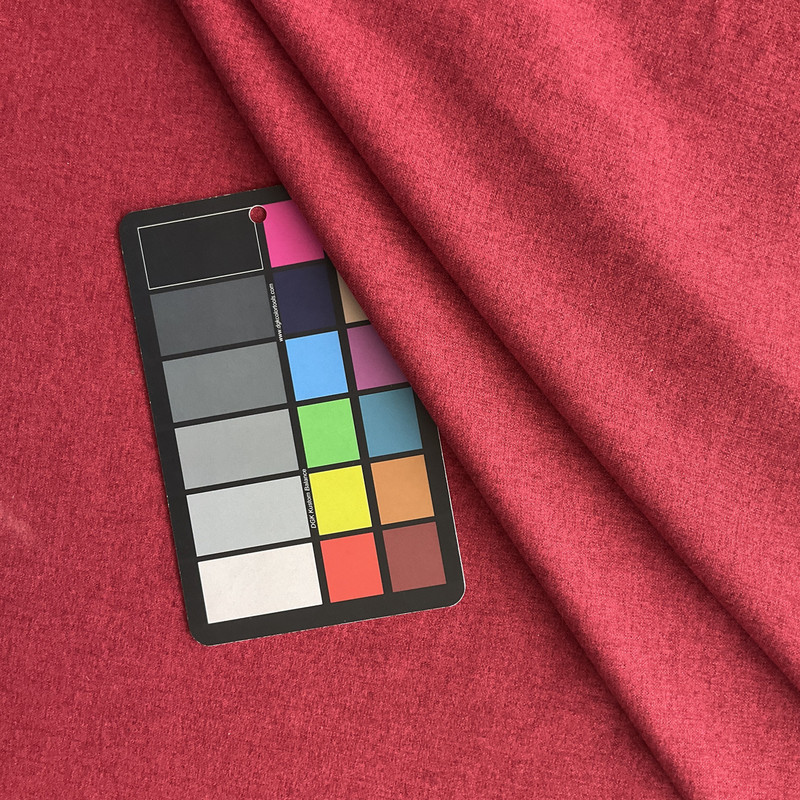 Ennis in Rouge | Drapery / Slipcover Fabric | Brushed Soft Solid in Red | Lightweight | 54" Wide | By the Yard (Also SKU skndeco0324-1361)