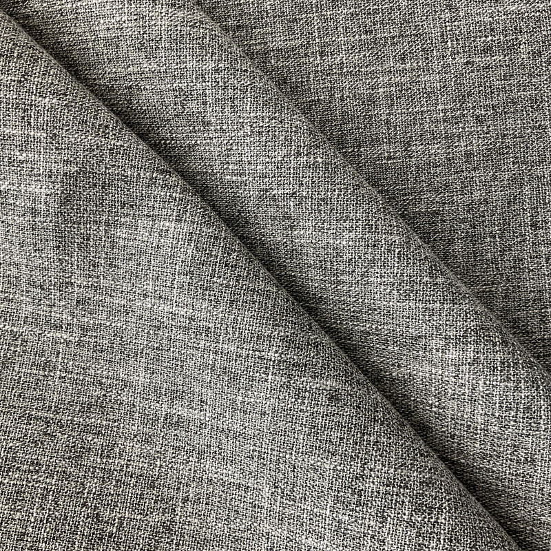 Archetype in Quartz | Upholstery Fabric | Linen-like Texture in Heathered Grey | Felt-Backed | Heavyweight | 54" Wide | By the Yard