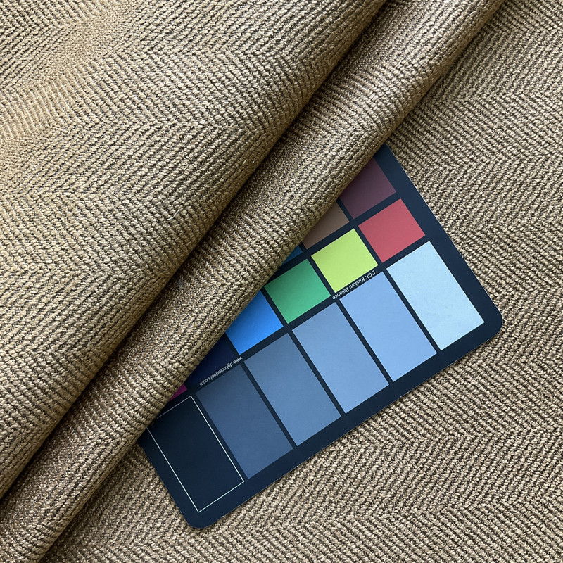 Herringbone Twill in Camel Brown | Upholstery Fabric | Heavyweight | 54" Wide | By the Yard