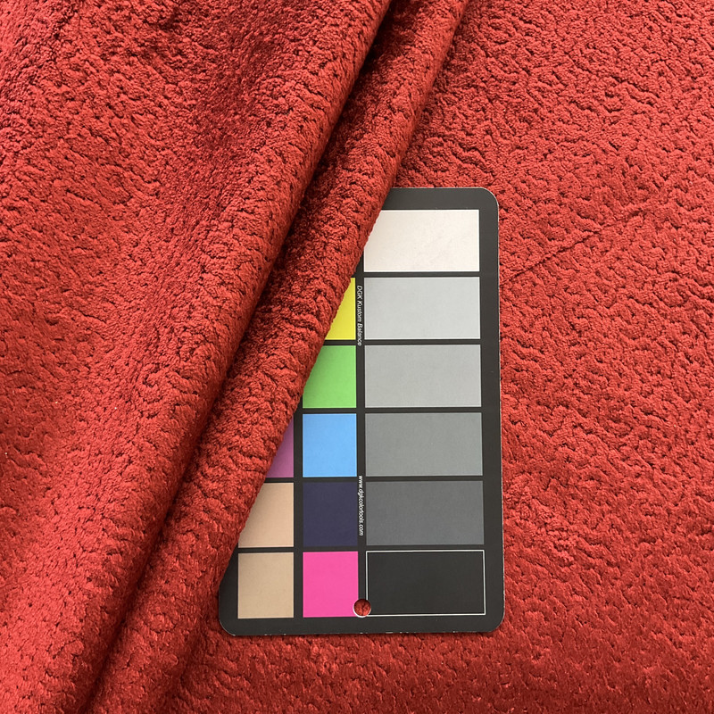 Wriggle in Laquer | Chenille Upholstery Fabric | Brick Red | Heavyweight | 54" Wide | By the Yard