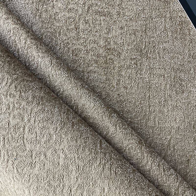 Fama in Golden | Upholstery Fabric | Chenille in Tan | Medium-heavyweight | 54" Wide | By the Yard