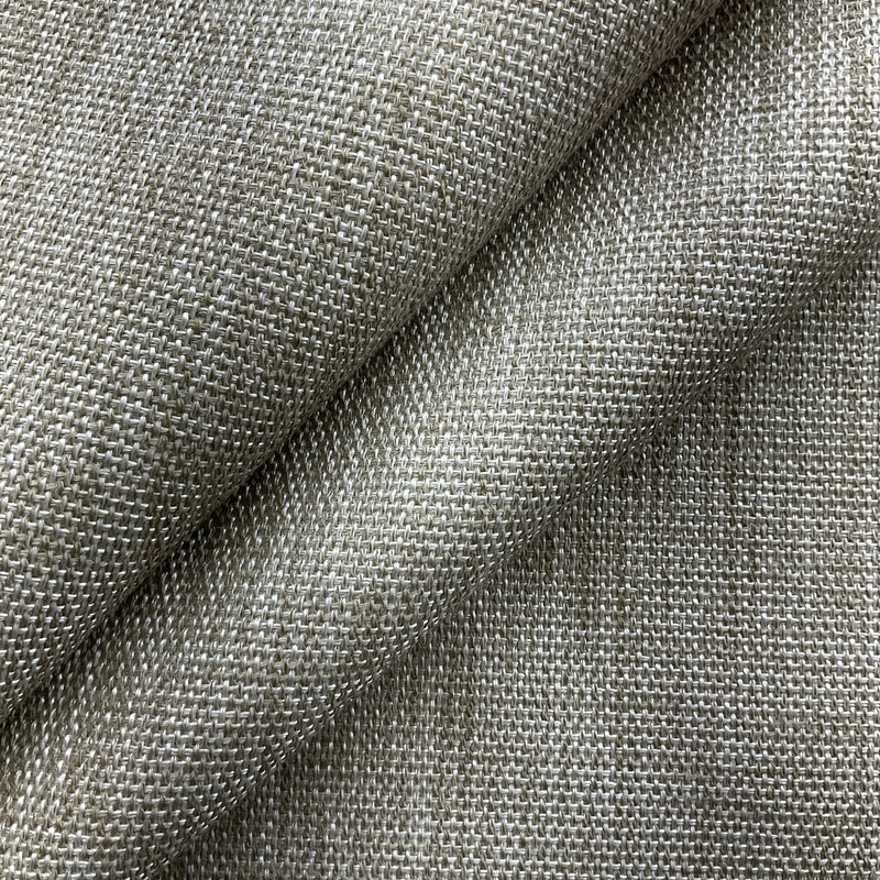 Idol in Flax | Upholstery Fabric | Basketweave in Beige | Heavyweight | 54" Wide | By the Yard