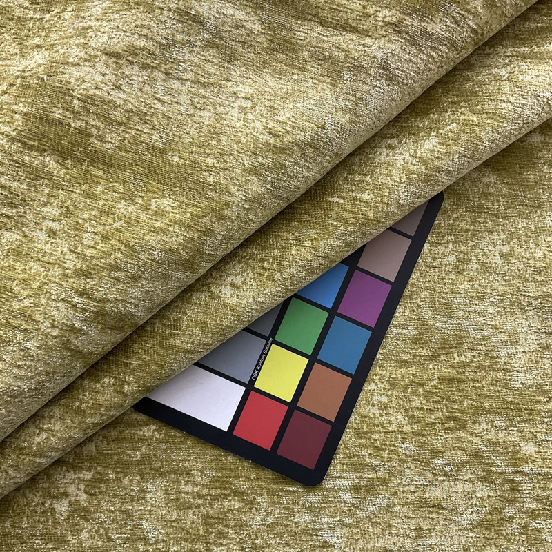 Imposto in Sprout | Upholstery Fabric | Spring Green Mottled Chenille Velvet | Heavy Weight | 54" Wide | By The Yard