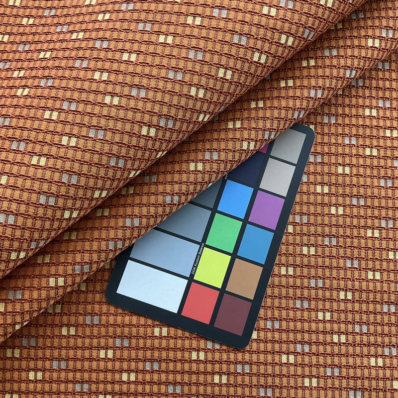 Citrus in Mango | Upholstery Fabric | Orange Yellow Geometric | Heavy Weight | 54" Wide | By The Yard