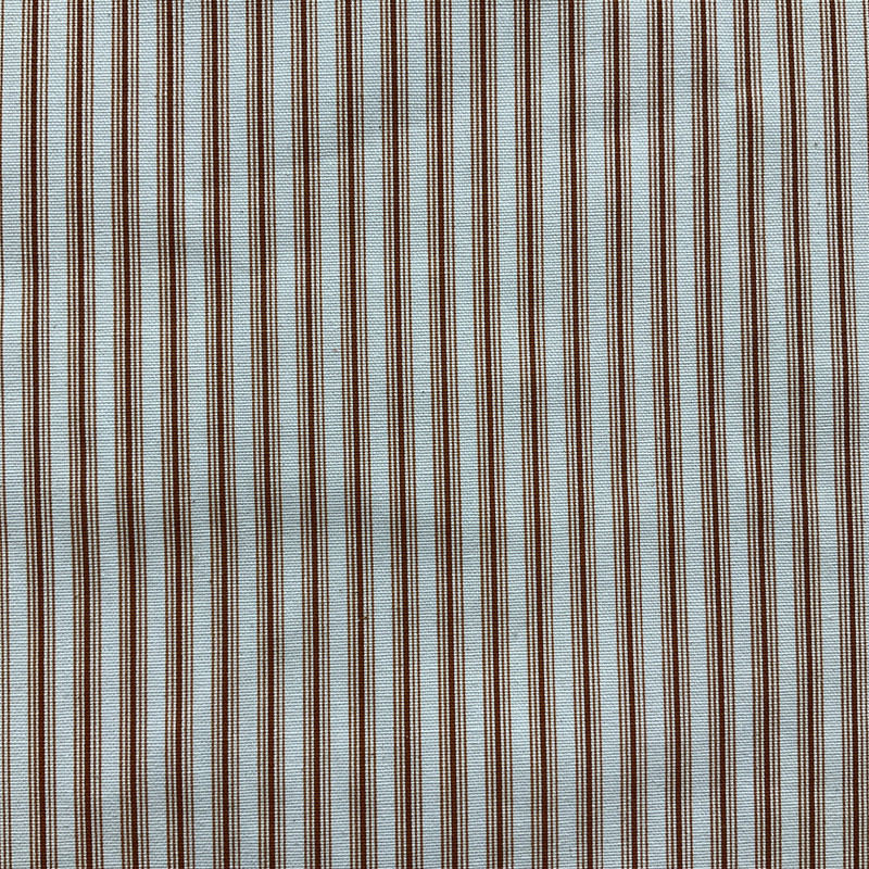 Cottage Stripe in Cinnamon | Home Decor Fabric | Orange-brown Ticking Stripe | Medium Weight |  Drapery | 54" Wide | By The Yard