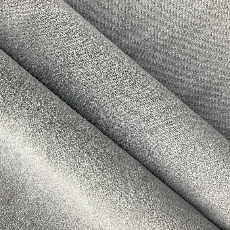 Princeton in Pewter | Upholstery Fabric | Grey Velvet | Medium Weight | 54" Wide | By The Yard