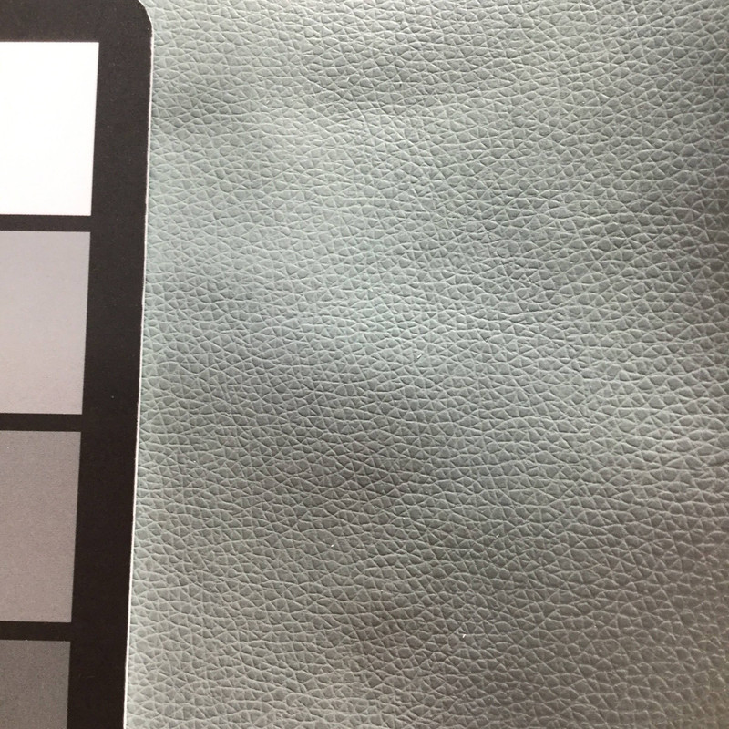 3.5 Yard Piece of Faux Leather Vinyl Fabric | Spa Blue Light Grain | Felt-Backed | Upholstery / Bag Making | 54 Wide