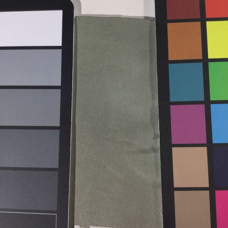 1.5 Yard Piece of Faux Leather Vinyl Fabric | Herb Green Light Grain | Upholstery / Bag Making | 54 Wide