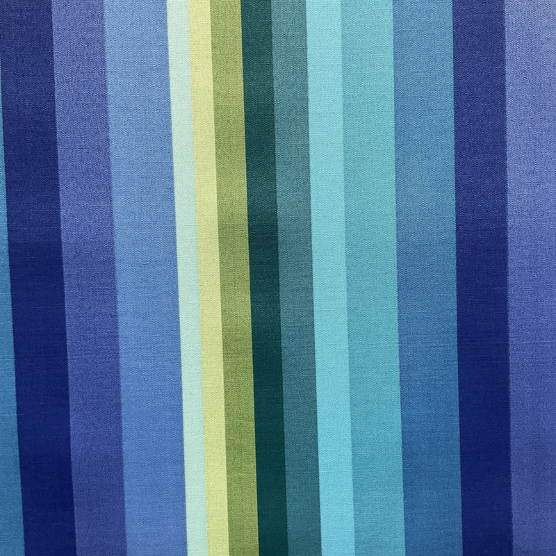 Solarium Sea Coral in Turquoise | OUTDOOR Home Decor Fabric | Stripes in Blues and Greens | Richloom | Medium Weight | 54" Wide | By the Yard