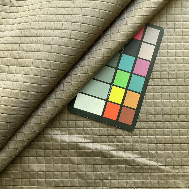 Drab Olive Checkered | Upholstery Fabric | Green Geometric | Medium Weight | 54" Wide | By The Yard