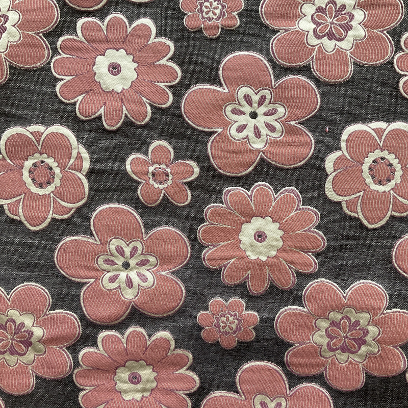 April in Spice | Upholstery Fabric | Retro Floral in Brown / Rust / Burgundy | Heavyweight | 54" Wide | By the Yard