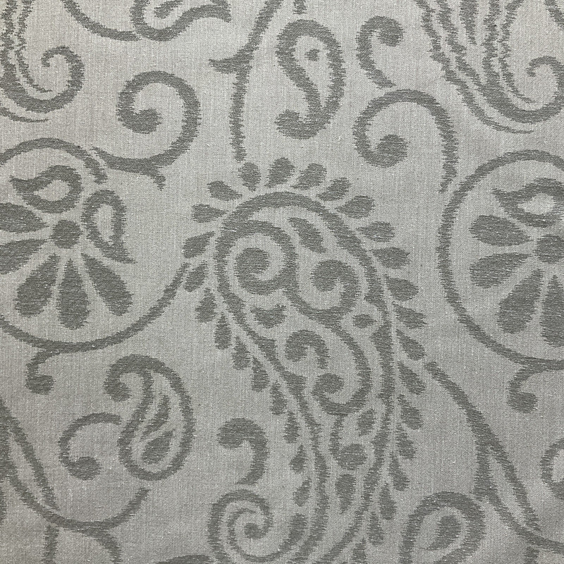 Boulee in Lattice | Drapery / Light Upholstery Fabric | Large Scale Paisley Floral in Light Taupe / Grey | Medium Weight | 54" Wide | By the Yard