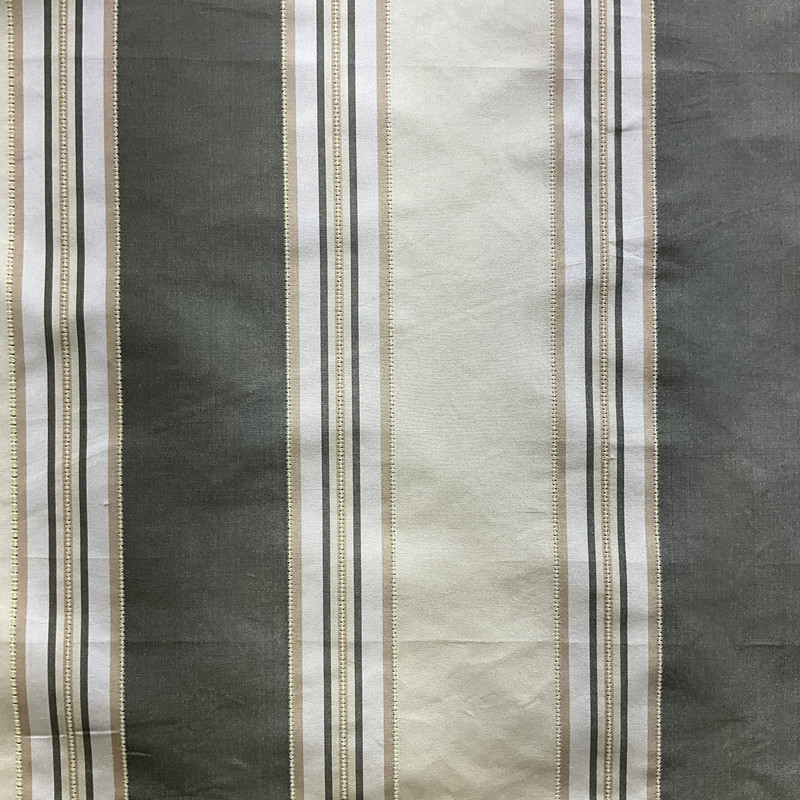 Splender in Green | Lightweight Upholstery / Drapery Fabric | Stripes in Dark Green / Pale Green | Medium Weight | 54" Wide | By the Yard