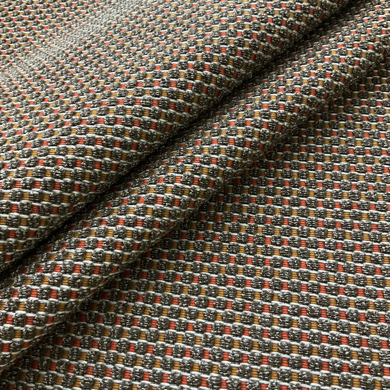 Brown / Orange Highly Textured | Upholstery Fabric | 54" Wide | By the Yard | Durable