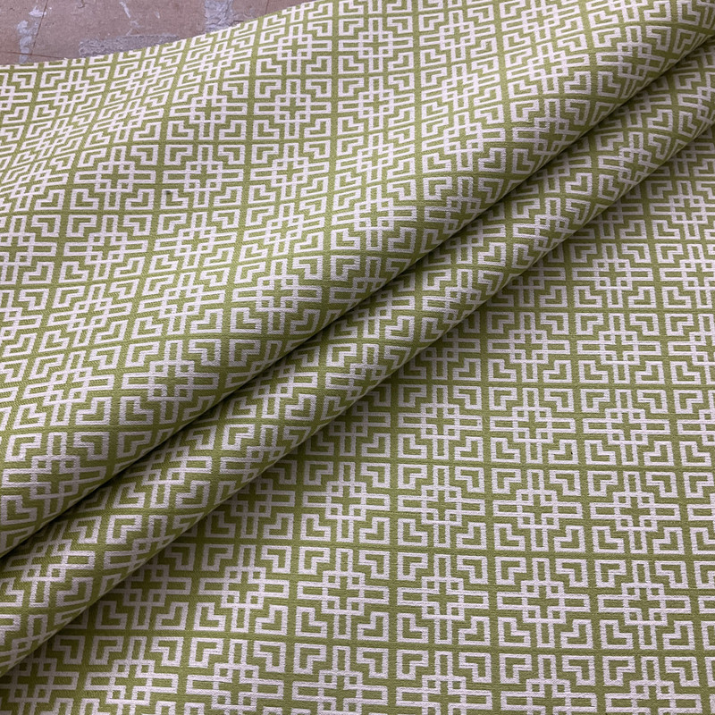 Sunblock in Parakeet | Upholstery Fabric | Green / Ivory | Medium Weight | 54" Wide | By the Yard | Durable