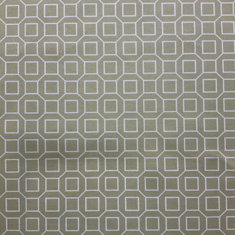 Soho in Kiwi | Outdoor Home Decor Fabric |  Green Off White | P/Kaufmann | 54" Wide | By the Yard