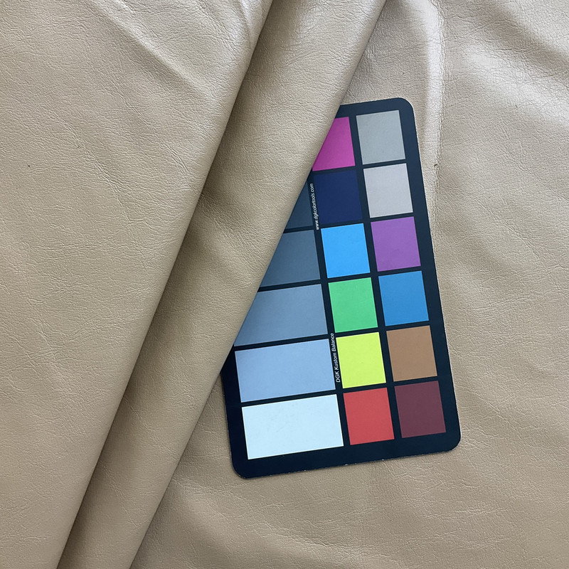 Yosemite in Light Brown | Faux Leather Upholstery Vinyl Fabric | Light Grain | Workable | 54" Wide | By the Yard