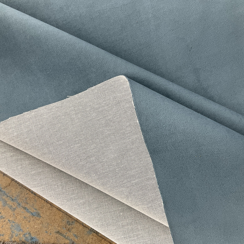 Abbington in Atlantic | Microfiber Upholstery Fabric | Solid Slate Blue | Heavyweight |100% Polyester | 54" Wide | By the Yard