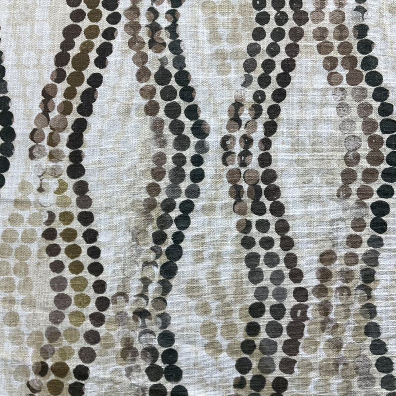 Money in Aqua | Home Decor Fabric | Brown Beige White Dappled Dots | Bella Home Fabrics | 54" Wide | By the Yard