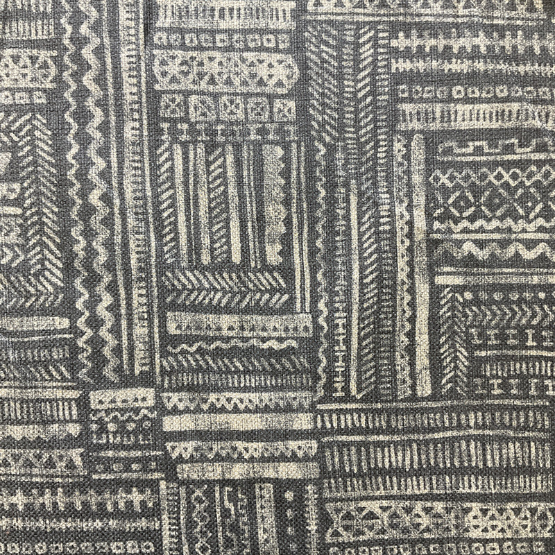 Avron in Onyx | Home Decor Fabric | Beige / Black | Ellen Degeneres | Drapery | 54" Wide | By the Yard