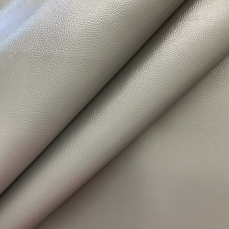 Churchill Downs in Elephant | Faux Leather Upholstery Vinyl Fabric | Dark Grey | Suede Backed | Extra Heavy | Kaufmann | 54" Wide | Sold BTY