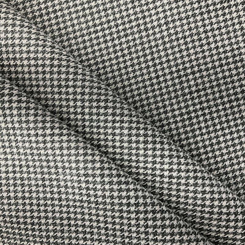 Finley in Pewter | Upholstery Fabric | Houndstooth in Grey / White | Medium to Heavy Weight | 80% Poly 20% Acrylic | 54" Wide | By the Yard