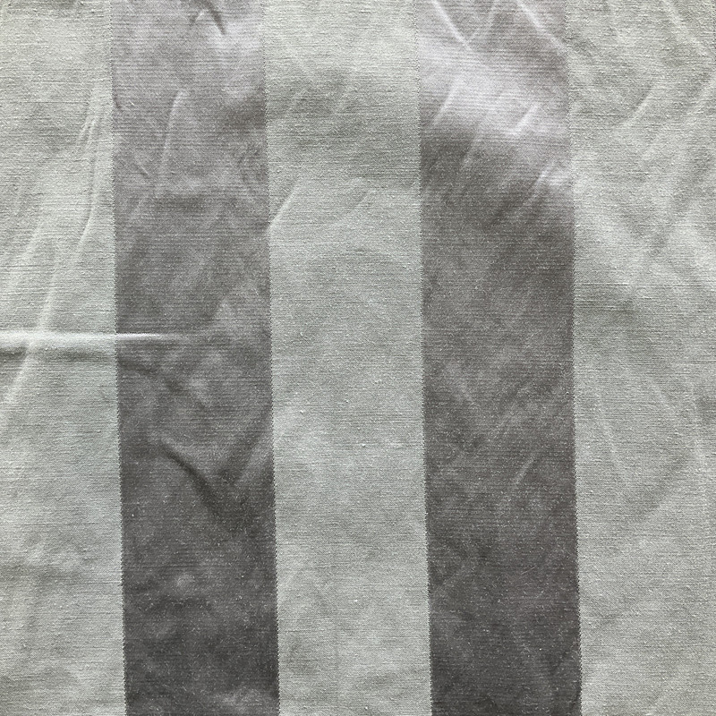 Stripes in Two Tone Slate Grey | Drapery Fabric | Sateen | Medium Weight | 54" Wide | By the Yard