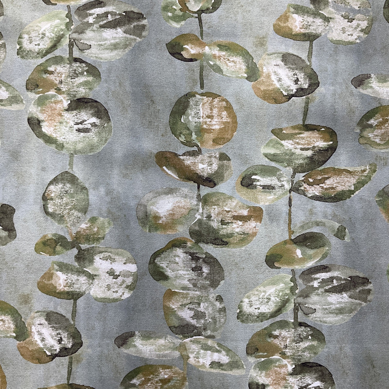 Marli in Eucalyptus  | Home Decor Fabric | Green / Brown / White | Vilber | Medium Weight | 54" Wide | By the Yard