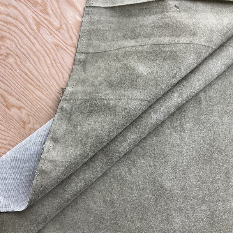 Joe Suede in Celery | Microsuede Upholstery Fabric | Dark Green Solid | Medium Weight | 54" Wide | By the Yard